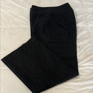 Banana Republic Factory Black Trousers with Pinstripe